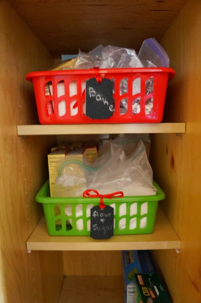 Dollar Store Pantry Organization