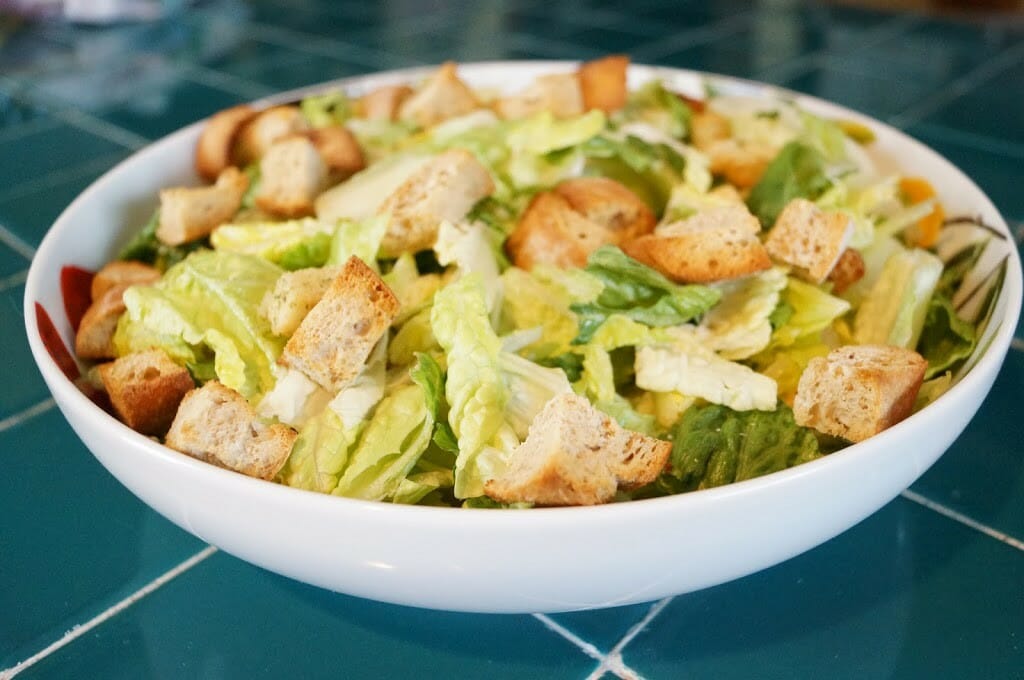 Homemade Whole Wheat Garlic Croutons