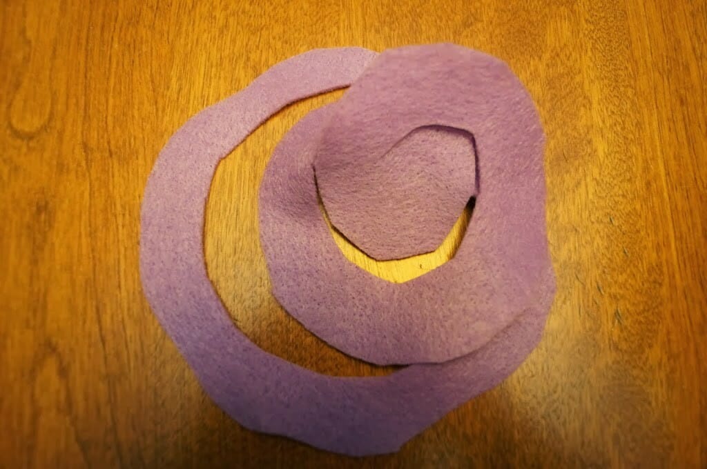 Cutting into a spiral