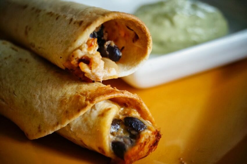 Creamy Baked Chicken Taquitos Recipe