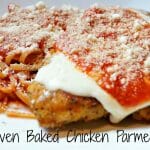 Healthier Oven Baked Chicken Parmesan