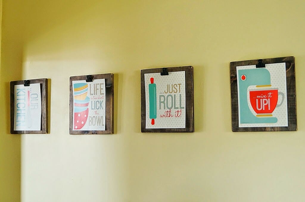 DIY Kitchen Clipboards