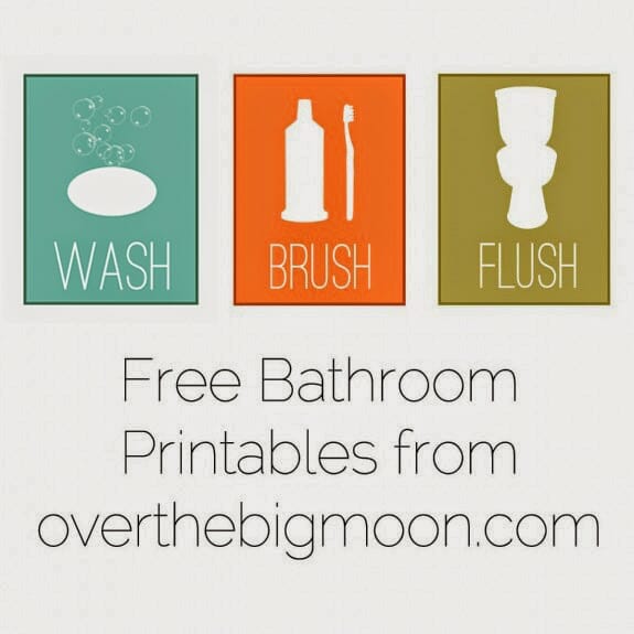 Free bathroom printable