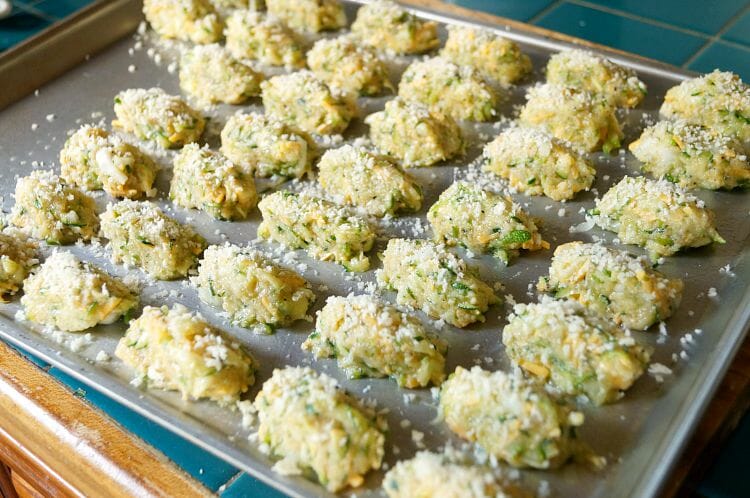 Healthy Zucchini Tots Ready to Bake