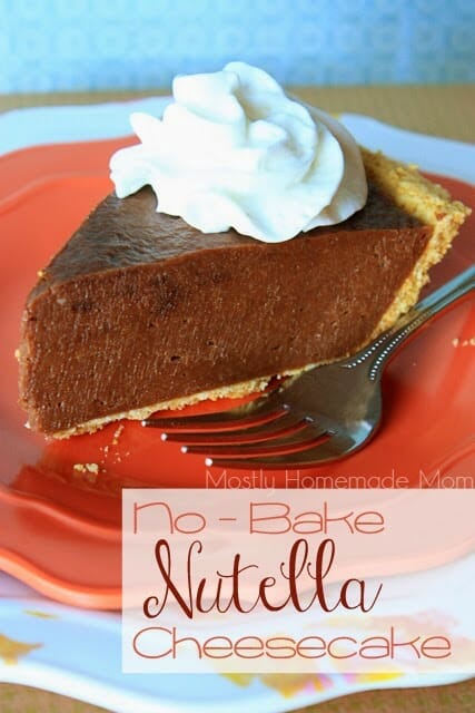 No Bake Nutella Cheesecake