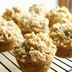 Chocolate Chip Zucchini Muffins with Oat Streusel Topping