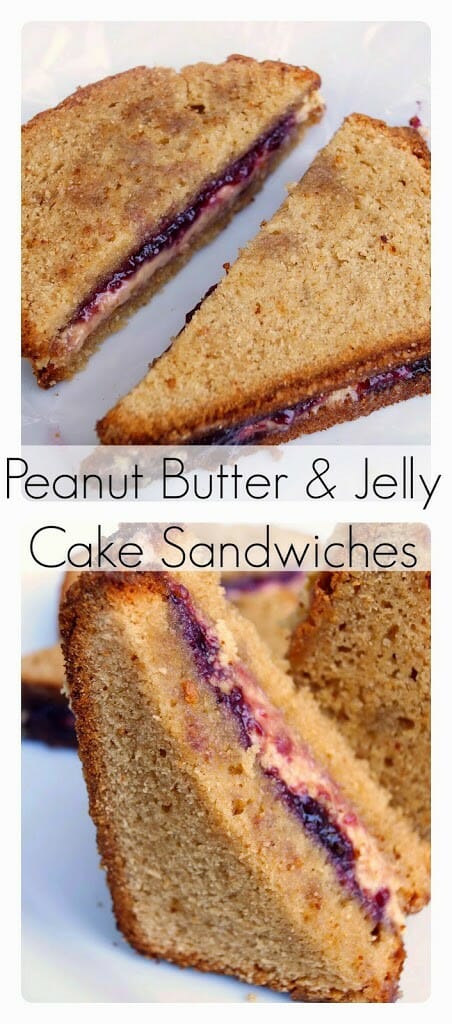 Peanut Butter and Jelly Cake Sandwiches Recipe