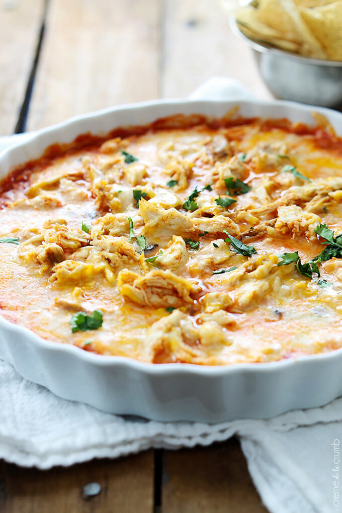 Chicken Enchilada Dip from Creme de La Crumb