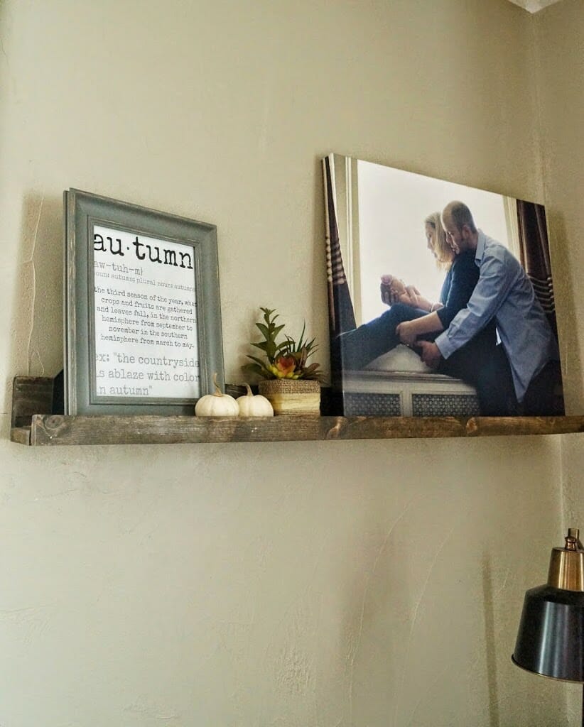 Here is a new shelf that I built