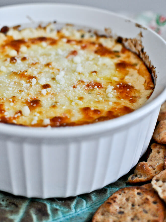 White Pizza Dip by How Sweet Eats