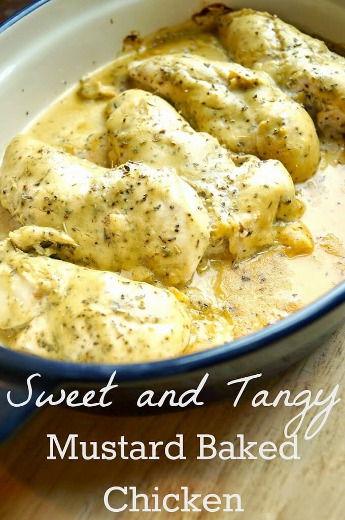 Sweet and Tangy Mustard Baked Chicken