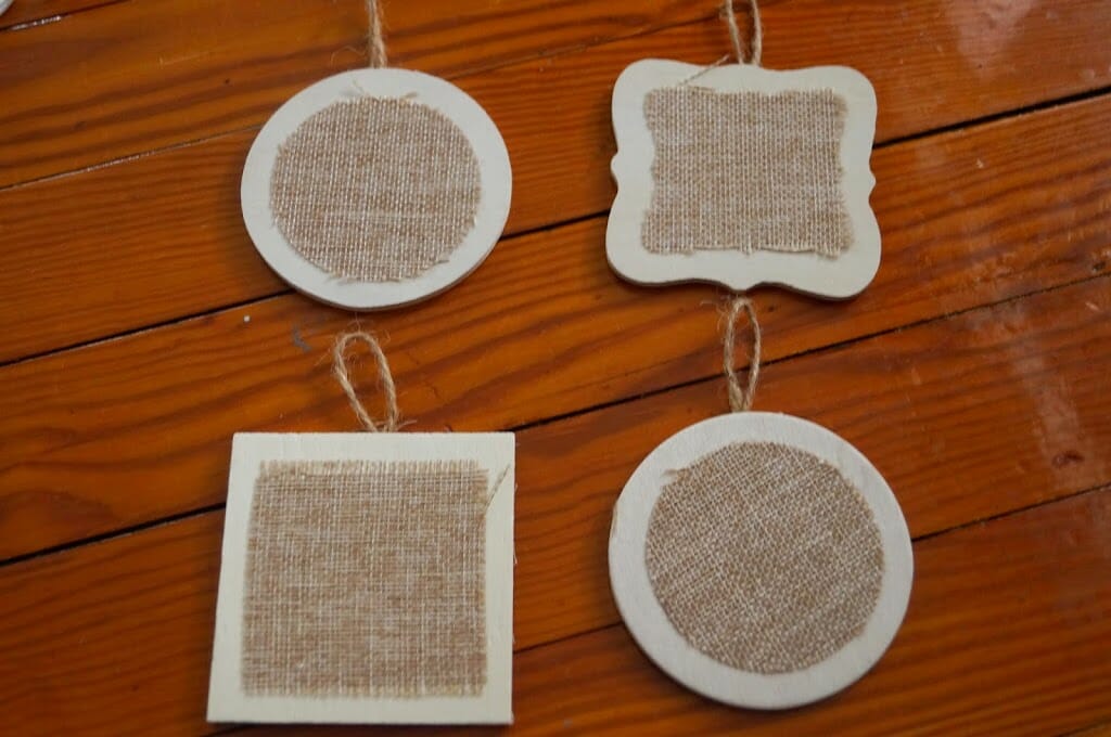 Wood plaque ornaments