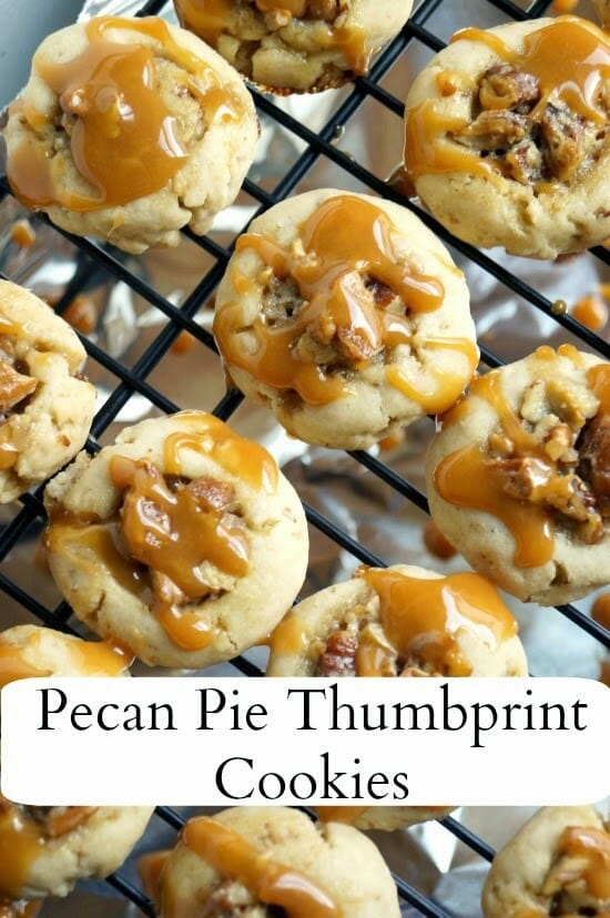 Pecan Pie Thumbprint Cookies