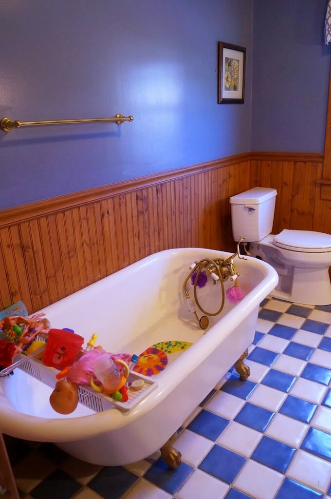 Traditional clawfoot tub