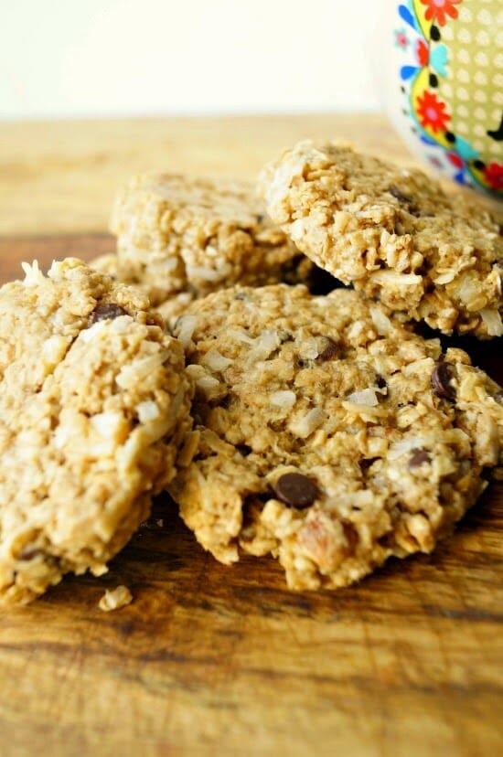 Healthy Peanut Butter Oatmeal Cookies