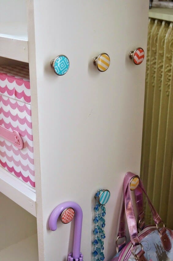 Home Decorator's Collection Knobs from Home Depot for DIY Dress Up Storage Cart