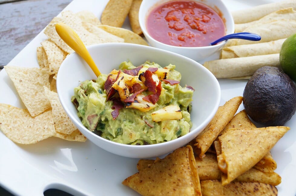 Grilled Pineapple and Bacon Guacamole