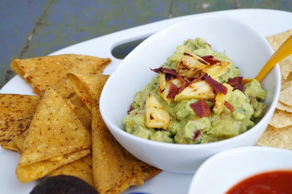 Grilled Pineapple and Bacon Guacamole