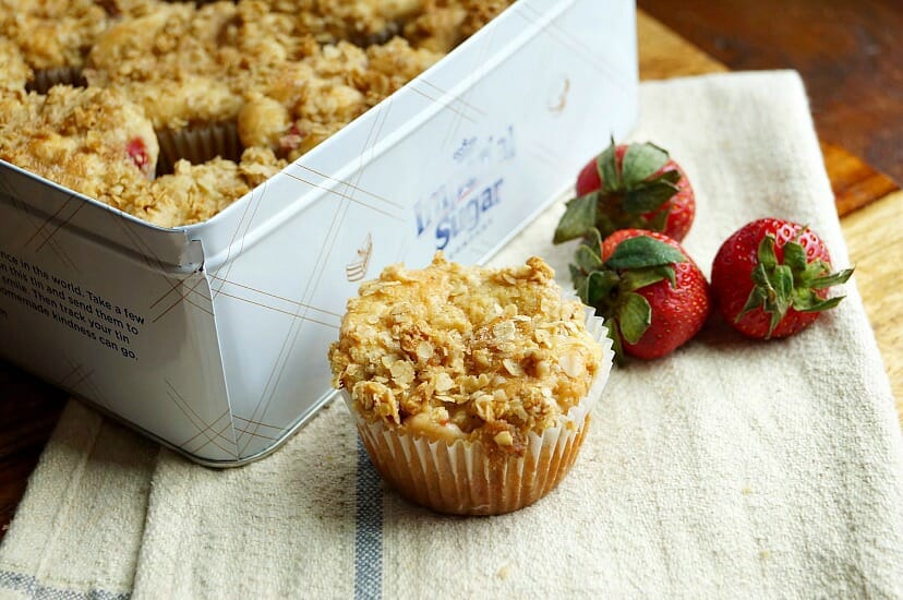 Strawberry Coffee Cake Streusel Muffins