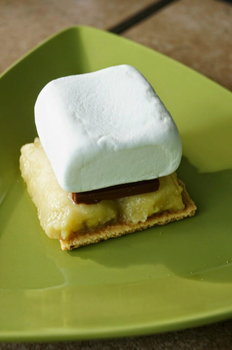 Easy 5 Ingredient Grilled Banana Fosters S'mores