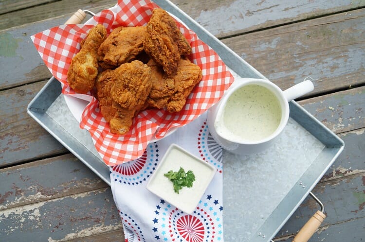 Spicy Cilantro Ranch Dressing is a delicious salad topping or dipping sauce for chicken!