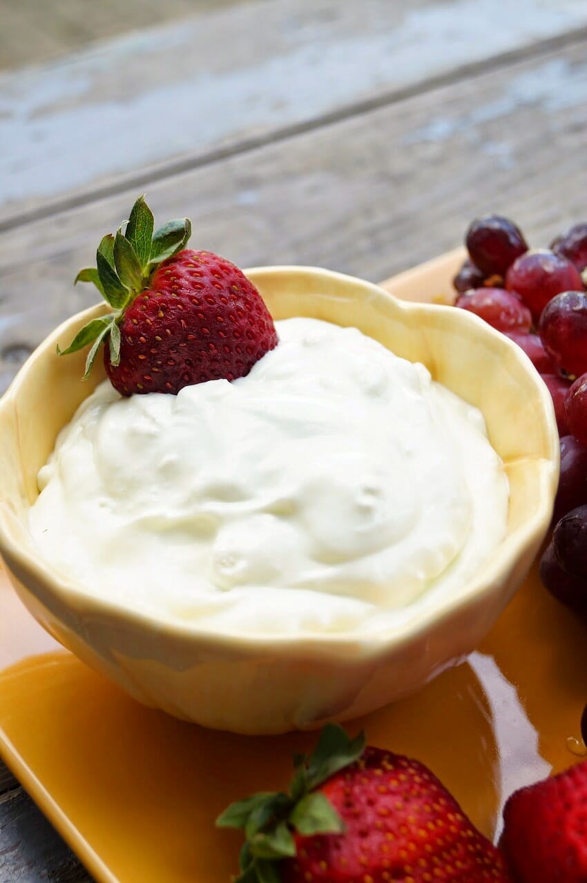 Easy Two Ingredient Key Lime Fruit DIp