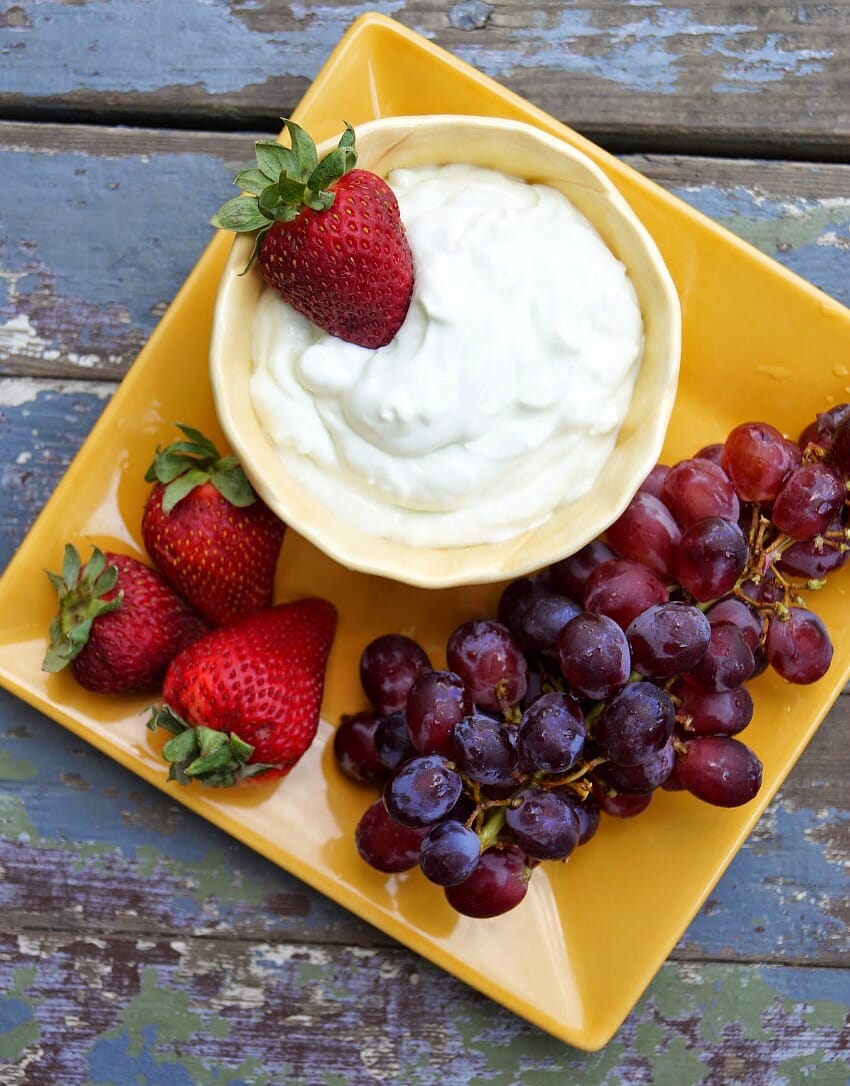 Key Lime Fruit DIp ready to eat