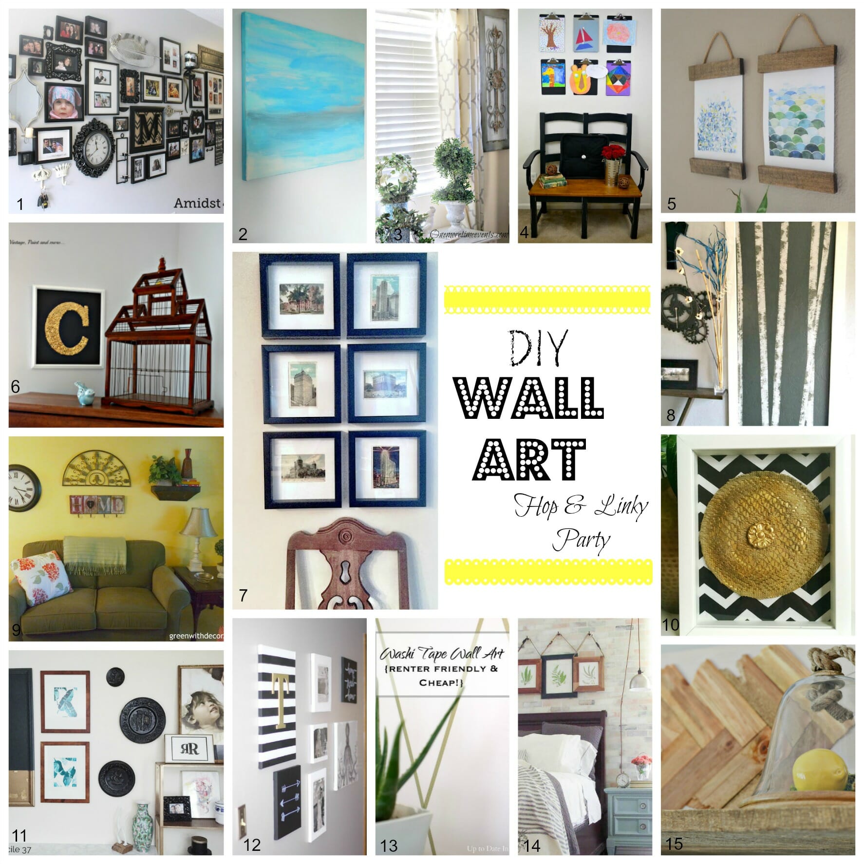 15 Easy DIY Wall Art Projects!