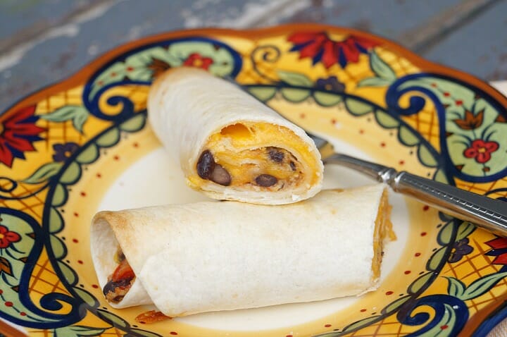 Southwestern Breakfast Taquitos. These are our favorite breakfast and one of my favorite things to make because I can cook a big batch and freeze for later!