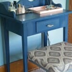 Make Up Organization and Vanity Refinish-No Sanding Required!