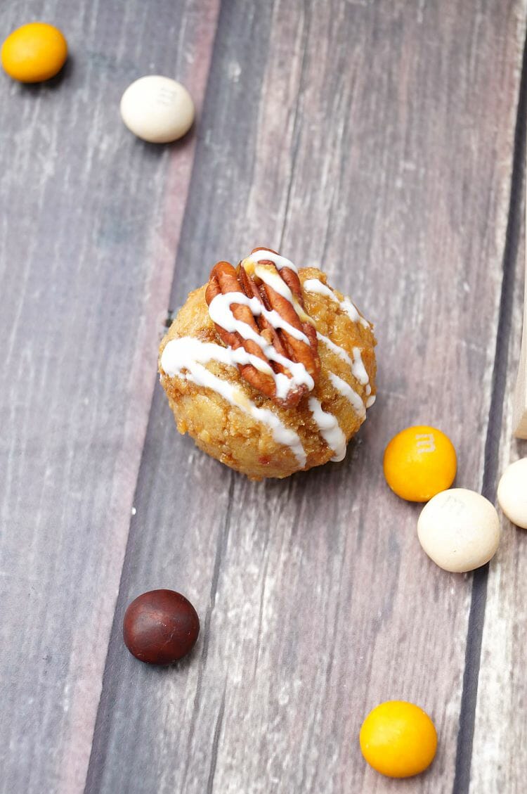 Caramel Coated Pecan Pie Cake Balls