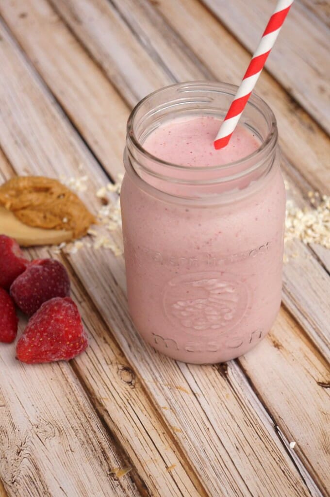 Peanut Butter and Jelly Protein Smoothie