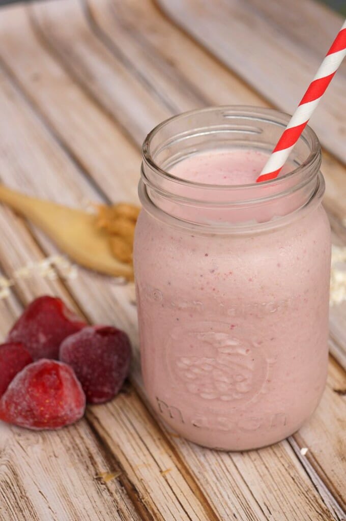 Peanut Butter and Jelly Protein Smoothie