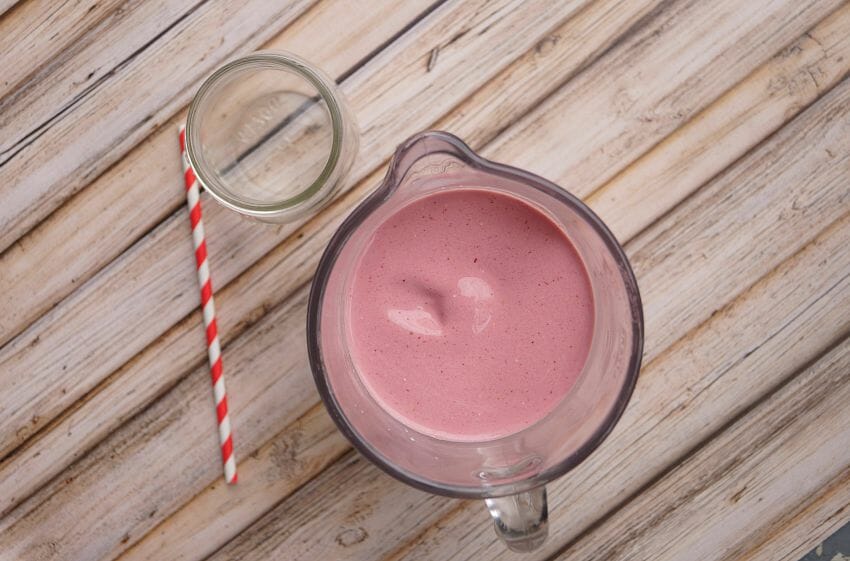 Peanut Butter and Jelly Protein Smoothie