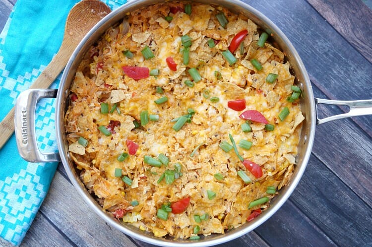One Pan Chicken Tortilla Casserole