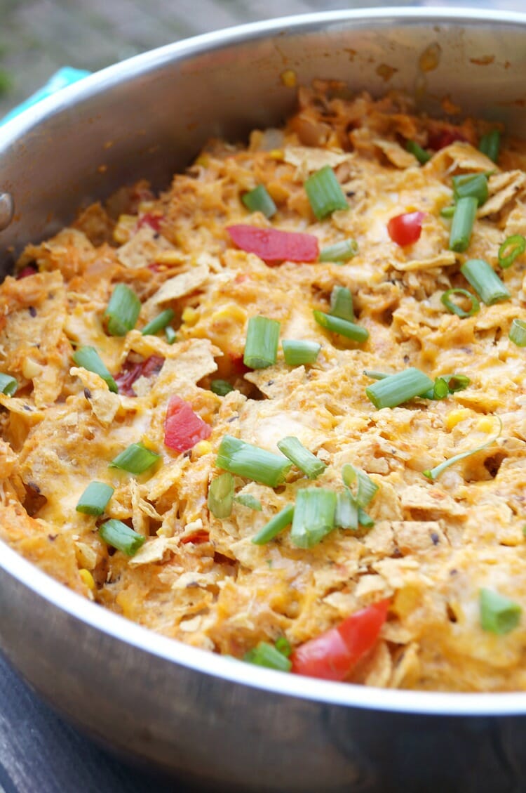 One Pan Chicken Tortilla Casserole