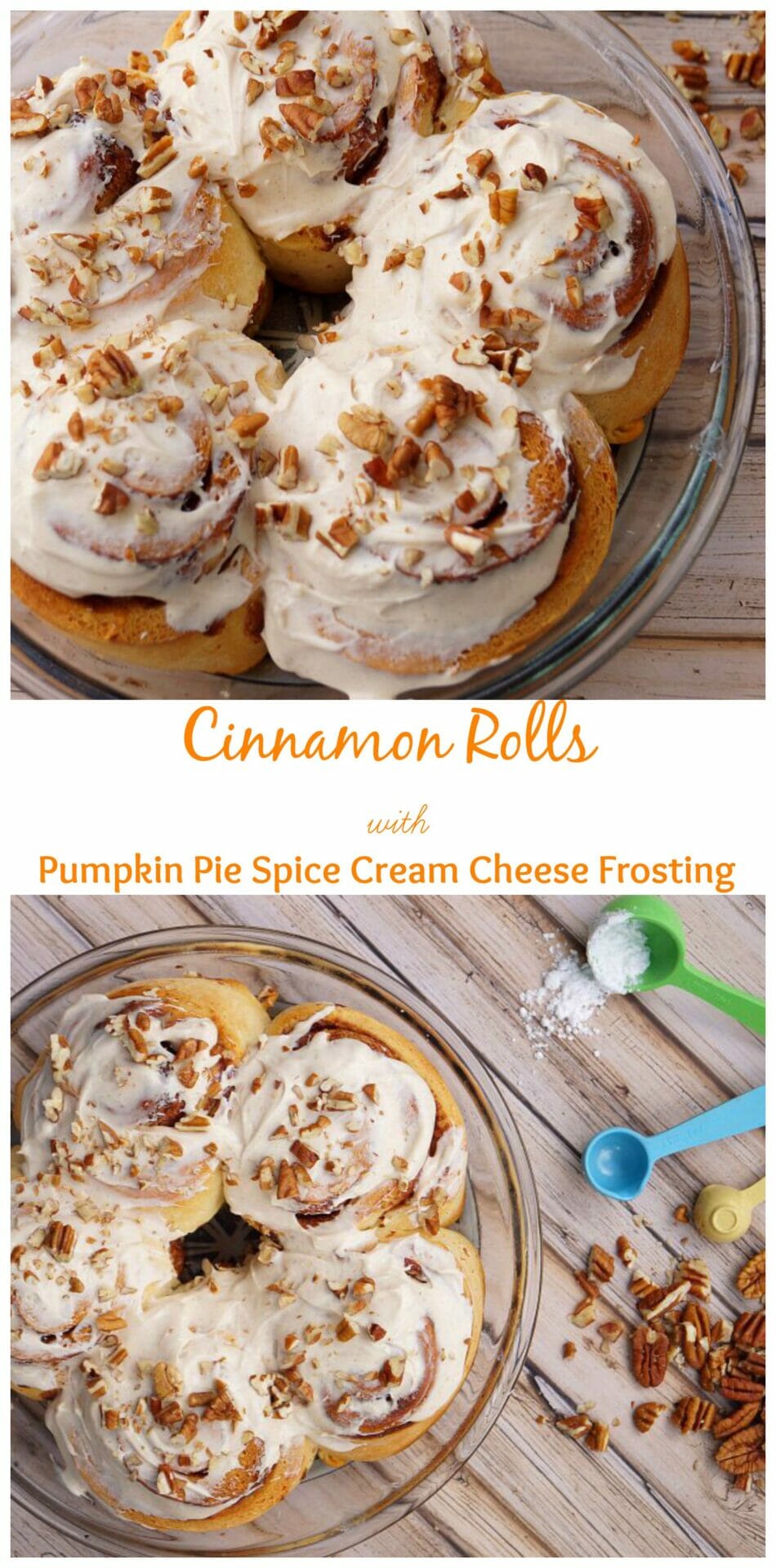 CInnamon Rolls with Pumpkin Pie Spice Cream Cheese Frosting [ad] #delightfulmoments 