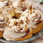 Cinnamon Rolls with Pumpkin Pie Spice Cream Cheese Frosting