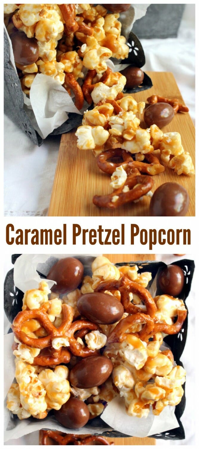 Caramel Pretzel Popcorn 