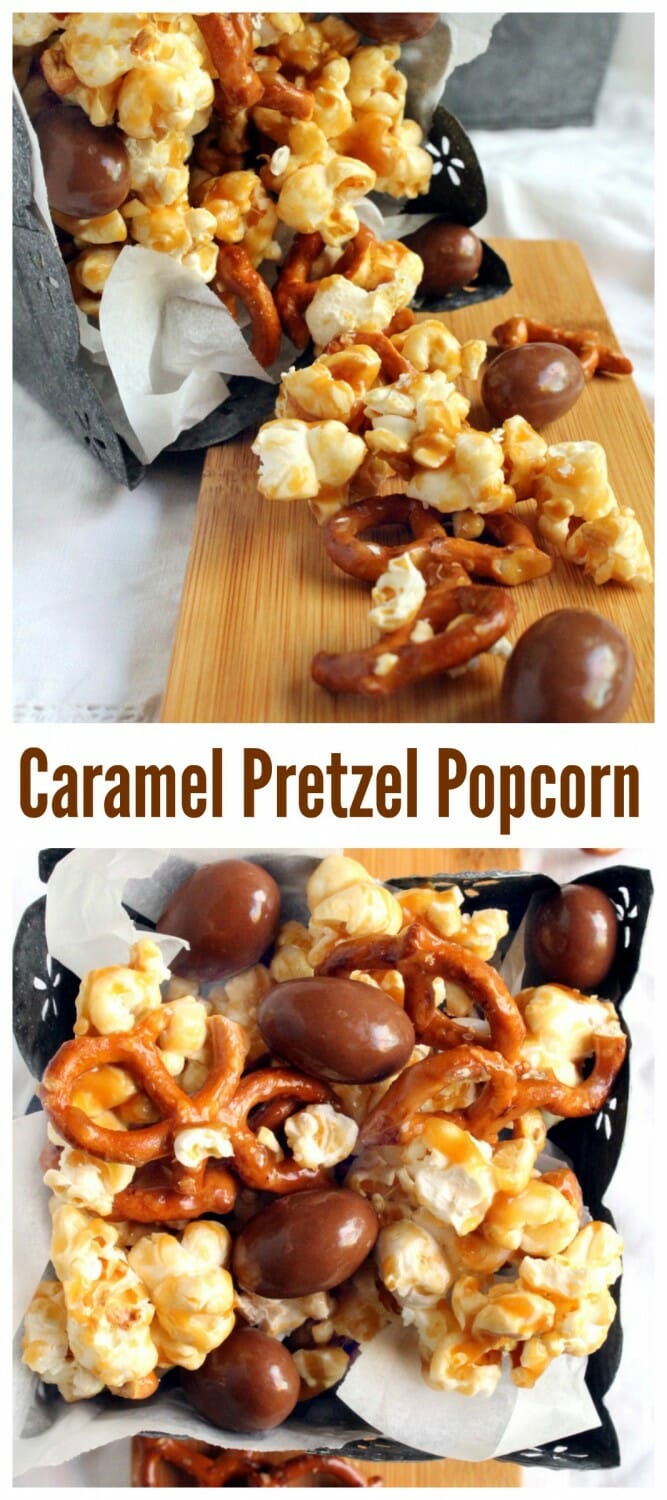 Caramel Pretzel Popcorn