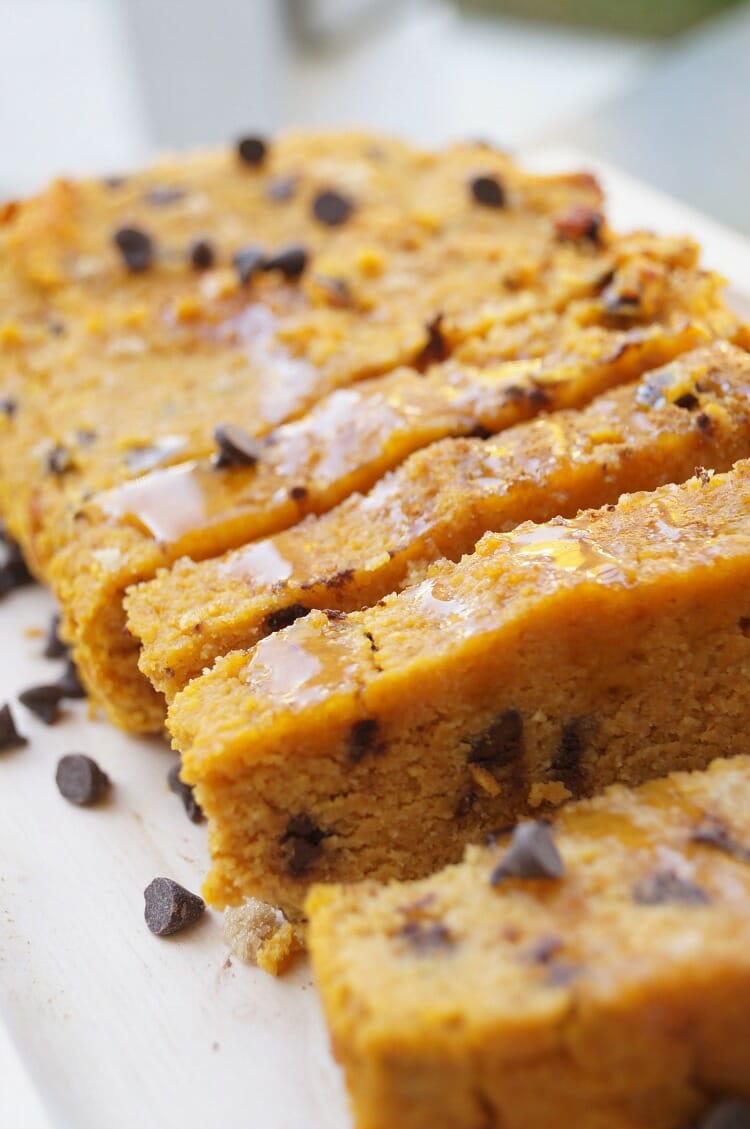 luten Free Healthy Pumpkin Chocolate Chip Bread