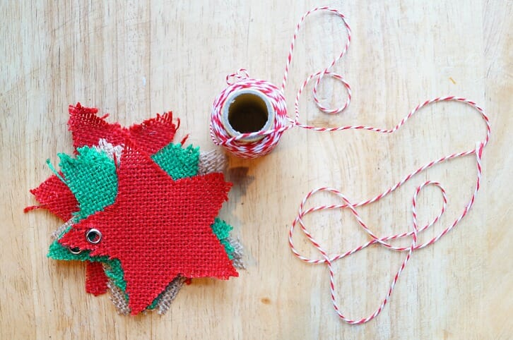 Effortless Burlap Star Bunting #homeforchristmas