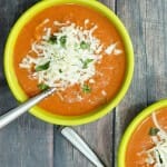 Lightened Up Creamy Tomato Basil Soup