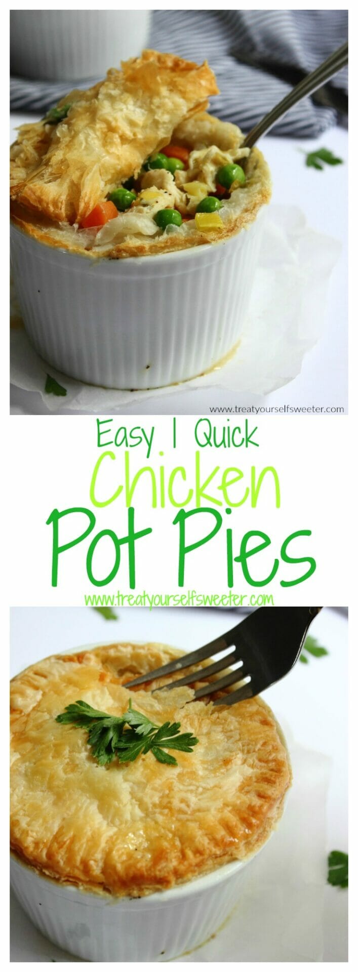 Quick and Easy Chicken Pot Pies