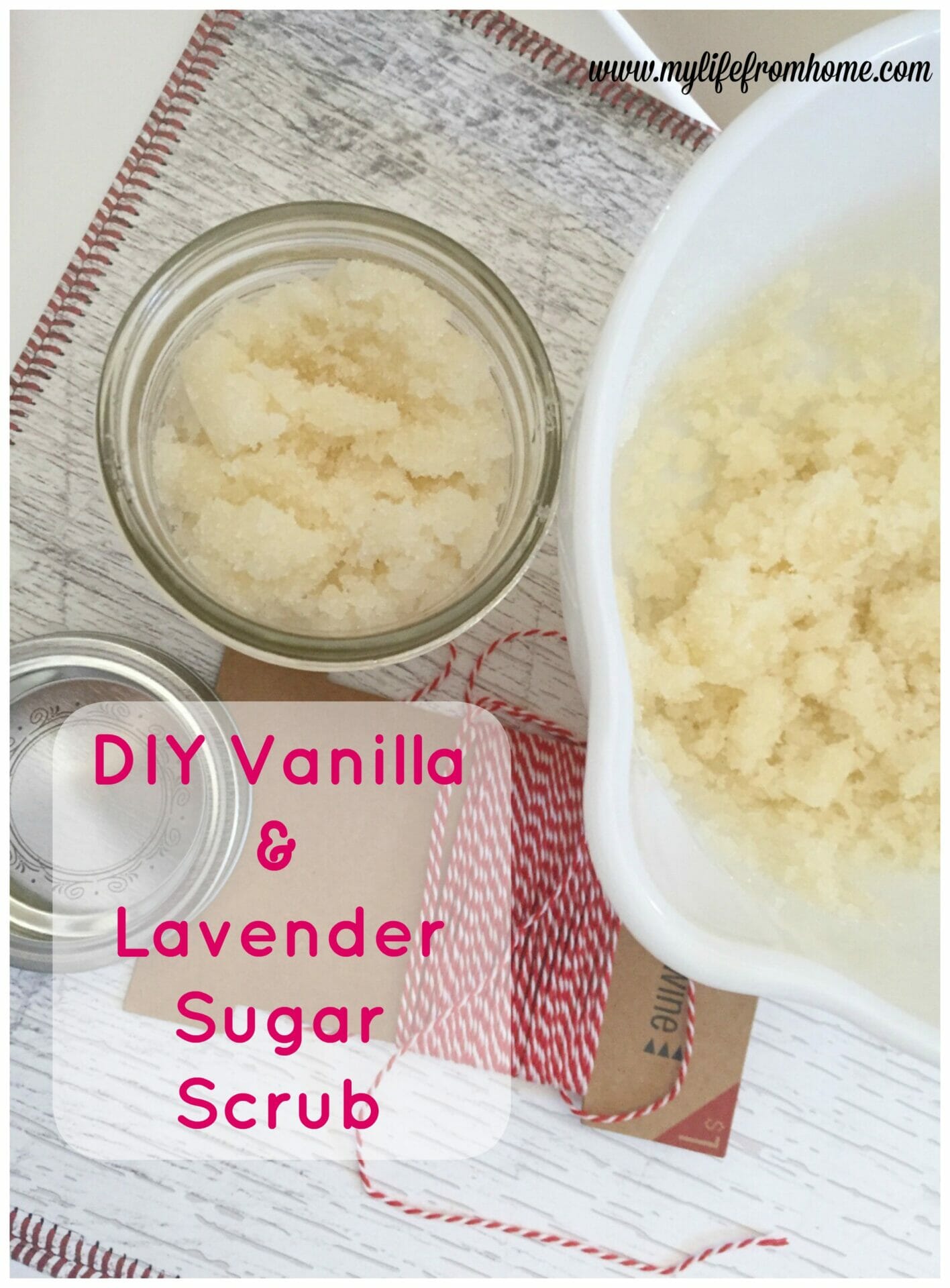DIY Lavender and Vanilla Sugar Scrub