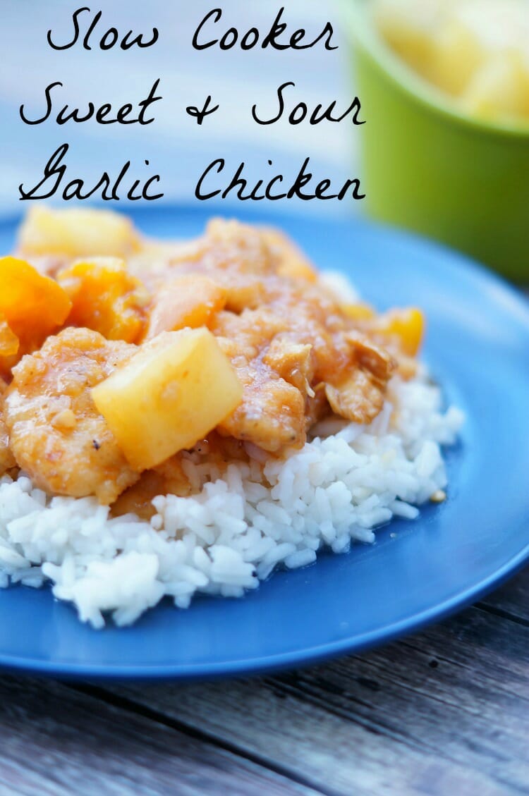 Slow Cooker Sweet and Sour Garlic Chicken
