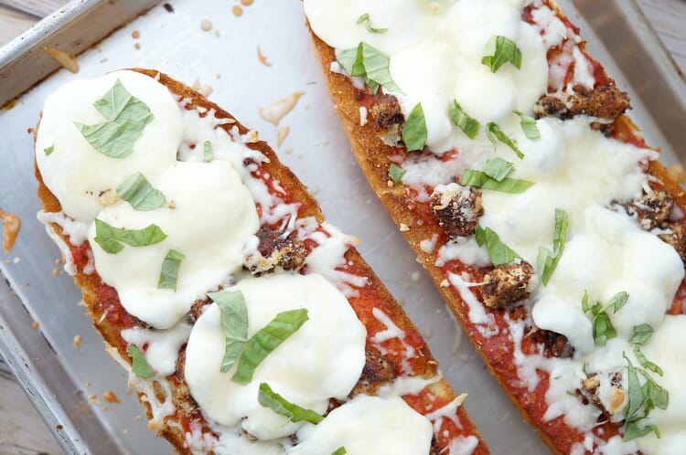 Chicken Parmesan French Bread Pizzas