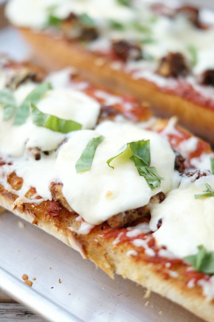 Chicken Parmesan French Bread Pizzas