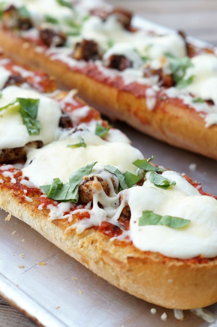 Chicken Parmesan French Bread Pizzas