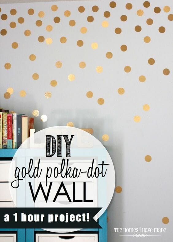 Polka Dot Wall Treatment